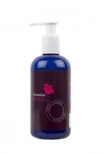 Geranium Shower Gel plastic bottle